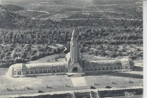 F 55100 VERDUN, Le Cemetiere National de Douaumont, Vue airienne, CIM-Macon