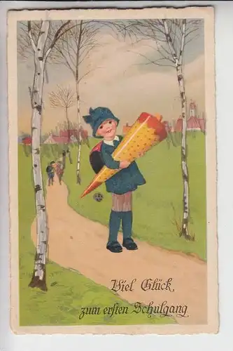 SCHULE - Viel Glück zum ersten Schultag, Künstler-Karte