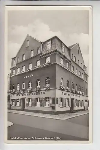 5413 BENDORF, Hotel "Zum roten Ochsen" 60er-Jahre, Briefmarek fehlt