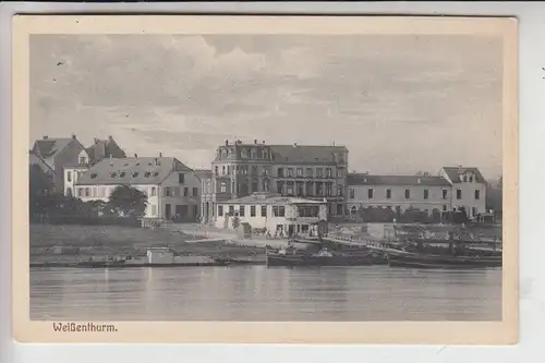 5452 WEISSENTHURM, Ortsansicht v. Rhein