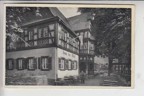 5400 KOBLENZ, Im Koblenzer Weindorf, NS-Beflaggung 1939, kl. Klebetreifen rückseitig