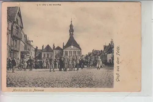F 80200 PERONNE, Marktplatz 1.Wletkrieg