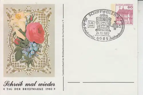 6685 SCHIFFWEILER, Postgeschichte, Sonderstempel auf Sonderganzsache TAG DER BRIEFMARKE 1982