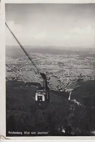 BÖHMEN & MÄHREN, REICHENBERG / LIBEREC, Blick vom Jeschken - Bergbahn 1941