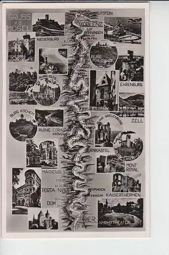 LANDKARTEN - MAPS - MOSEL 1950