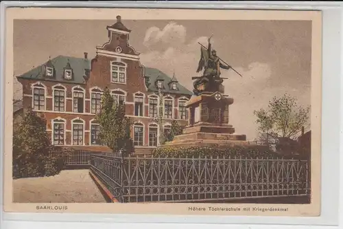 6630 SAARLOUIS, Höhere Töchterschule mit Kriegerdenkmal