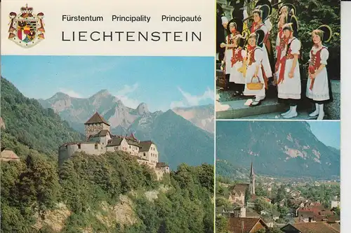 FL - LIECHTENSTEIN, VADUZ Mehrbildkarte Trachten