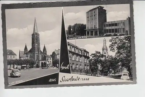 6630 SAARLOUIS, Mehrbildkarte1963