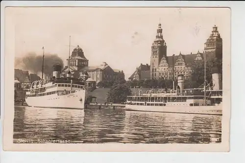 POMMERN - STETTIN - Szczecin, Hakenterrasse 1942, kl.Klebereste rückseitig