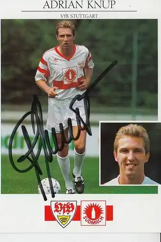 SPORT - FUSSBALL - VfB STUTTGART - ADRIAN KNUP - Autogramm