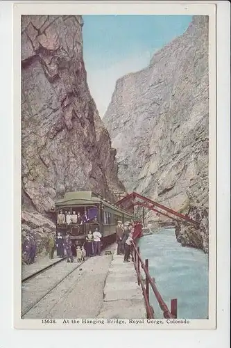 USA - COLORADO - ROYAL GEORGE - Railway - At the Hanging Bridge, Brücke - Eisenbahn