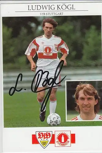 SPORT - FUSSBALL - VfB STUTTGART - LUDWIG KÖGL - Autogramm