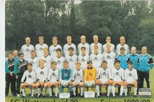 SPORT - FUSSBALL - SG WATTENSCHEID 09 - Manschaftsfoto Saison 1989/90