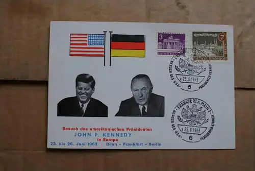 Berühmte Personen - Politik - Konrad Adenauer - John F. Kennedy - Staatsbesuch 1963