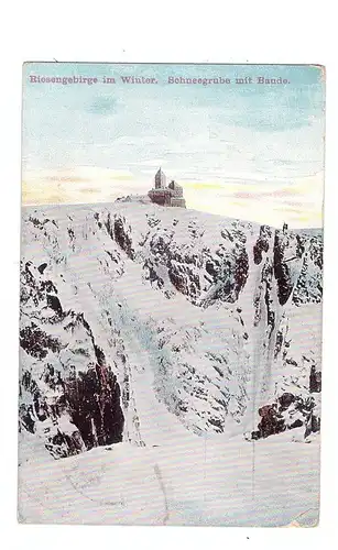 NIEDER-SCHLESIEN - SCHNEEKOPPE / SNEZKA, Schneekoppe & Baude, Bahnpost Zillerthal-Krummhübel, Krüppelheim Trebnitz