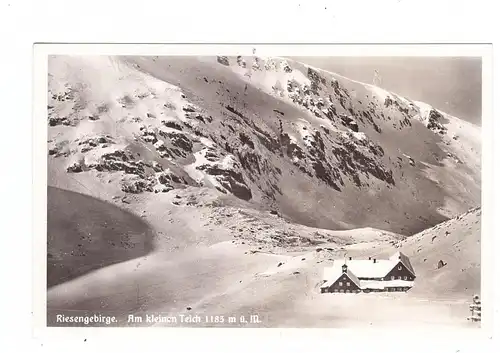 NIEDER-SCHLESIEN - KRUMMHÜBEL / KARPACZ, Kleiner Teich und Baude