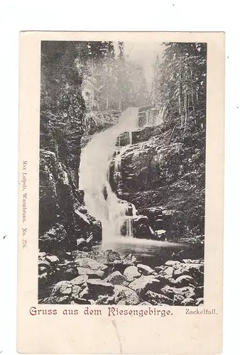 NIEDER-SCHLESIEN - SCHREIBERHAU / SZKLARSKA POREBA, Zackelfall, ca. 1905