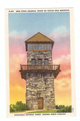 USA - NORTH CAROLINA - Nantahala National Forest, John Byrne Memorial Tower
