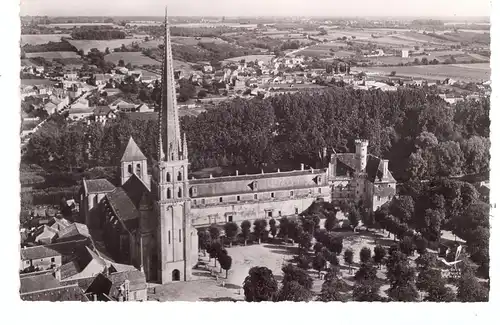 F  86310 SAINT SAVIN, l'Eglise, vue airienne