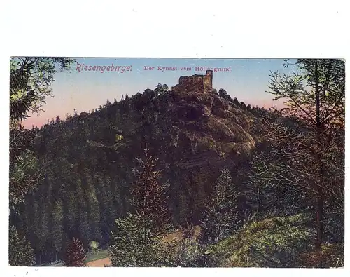 NIEDER-SCHLESIEN - HIRSCHBERG - HERMSDORF, Blick auf den Kynast vom Höllengrund, 1925