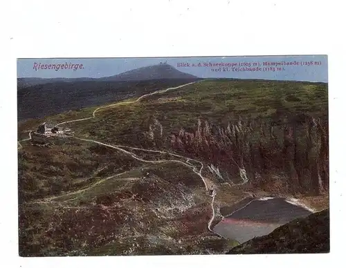 NIEDER - SCHLESIEN - SCHNEEKOPPE / SNEZKA, Schneekoppe, Hampelbaude und kleine Teichbaude