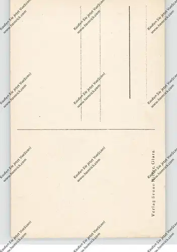 NIEDER-SCHLESIEN - GLATZ / KLODZKO, Blick vom Schloßberg, Künstler-Karte Elfriede Springer