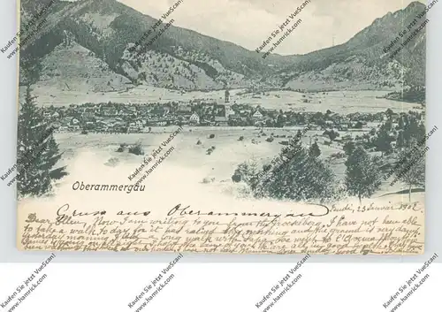 8103 OBERAMMERGAU, Gesamtansicht, 1902