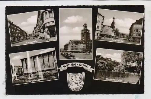 5810 WITTEN, Ruhrstrasse, Schwimmbad, Rathaus...1959