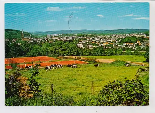 5760 ARNSBERG - NEHEIM - HÜSTEN, Blick auf die Stadt, Tennis  - Plätze