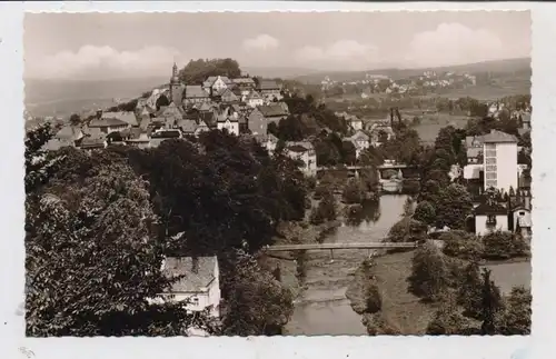 5760 ARNSBERG , Blick auf die Ruhr und Altstadt,