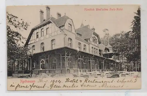 5450 NEUWIED - SEGENDORF, Nodhausen, Fürstlich Wied'ches Park-Hotel, 1904