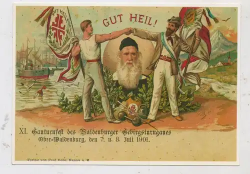 NIEDER-SCHLESIEN - WALDENBURG / WALBRZYCH, Gauturnfest Ober-Waldenburg, 1901, REPRO