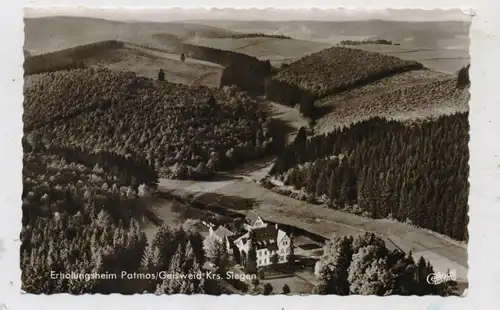 5900 SIEGEN - GEISWEID, Erholungsheim Patmos, Luftaufnahme, 1965
