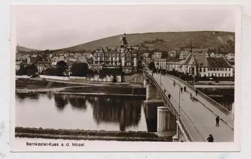 5550 BERNKASTEL - KUES, Moselbrücke, 1949 !!