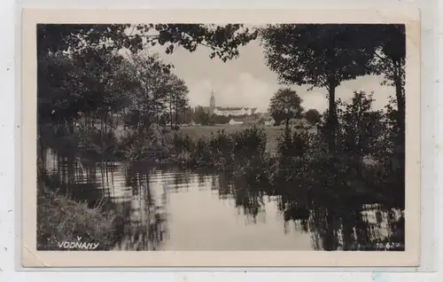 BÖHMEN & MÄHREN - WODNIAN / VODNANY, Gesamtansicht 1940, kl. Eckknick