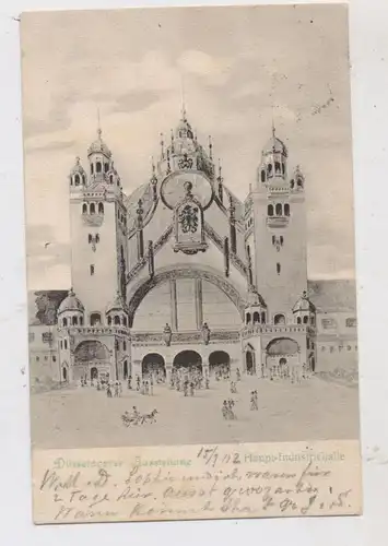 4000 DÜSSELDORF, EREIGNIS, Düsseldorfer Ausstellung 1902, Haupt - Industriehalle