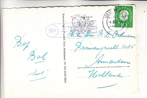 5501 WASSERBILLIGERBRÜCK,. Landpoststempel (22b Wasserbilligerbrück über Trier) 1961