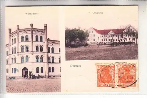 0-2030 DEMMIN, Ostkaserne, Westkaserne, 1920