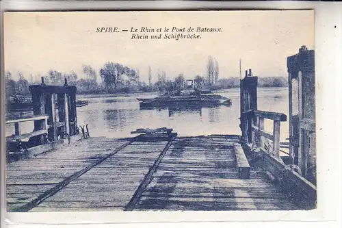 6720 SPEYER, ausfahrbare Rhein -.Schiffbrücke