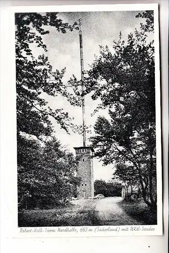 5974 HERSCHEID - REBLIN, Robert-Kolb-Turm Nordhelle, Radio-Sendemast