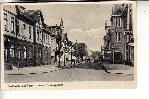 2890 NORDENHAM, Bahnhofstrasse, Postamt, 1951, kl. Einriss