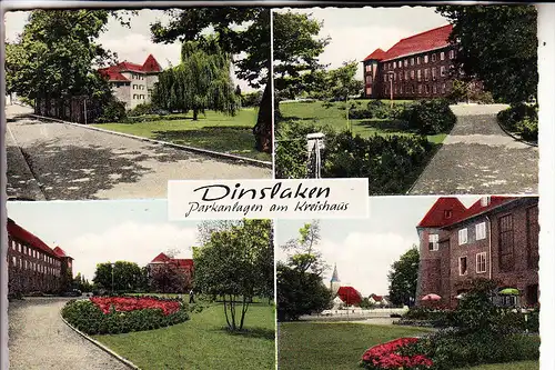 4220 DINSLAKEN, Parkanlagen am Kreishaus, 1962