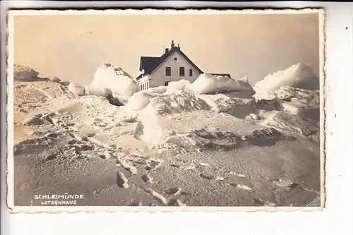 2380 SCHLESWIG - SCHLEIMÜNDE, Lotsenhaus, Photo-AK 1929