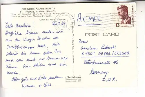 VIRGIN ISLANDS, St. Thomas, Charlotte Amalie Harbor, 1969