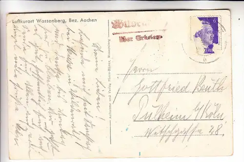 5143 WASSENBERG, Burg, Landpoststempel, 194...