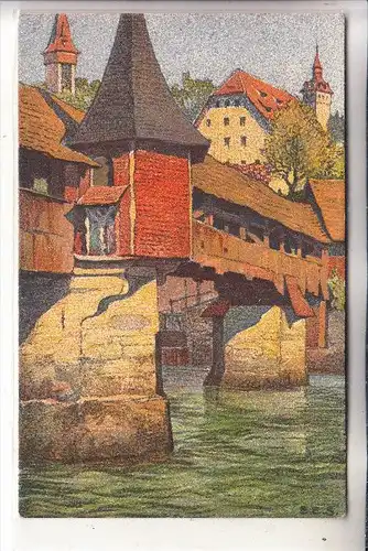 CH 8000 ZÜRICH, Totentanzbrücke, Künstler-Karte