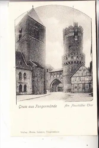 0-3504 TANGERMÜNDE, Am Neustädter Tor, ca. 1905