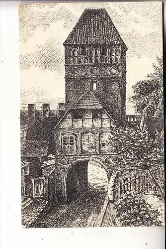 0-3504 TANGERMÜNDE, Rossfurth, Künstler-Karte