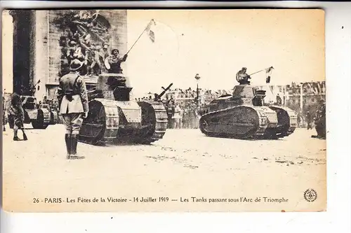 MILITÄR - PANZER / Tank / Chars / Tanque  - Paris 1919