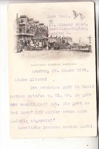 UK - ENGLAND - KENT - RAMSGATE, Granville Gardens, 1904